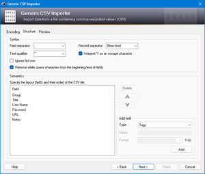 Generic CSV Importer